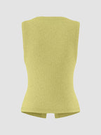 Elara Button Tank detail view styled for Avrienne