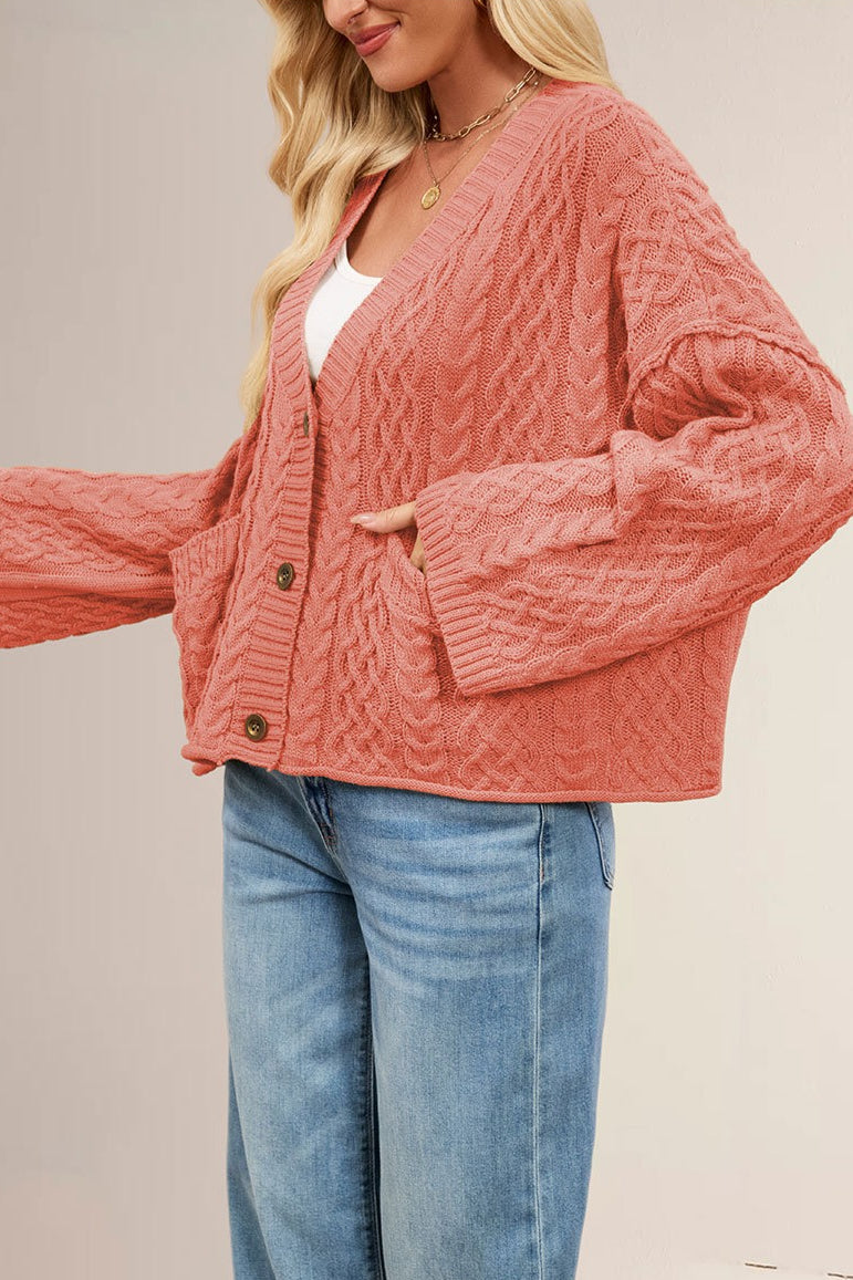 Cable Knit Oversized Cardigan image 7