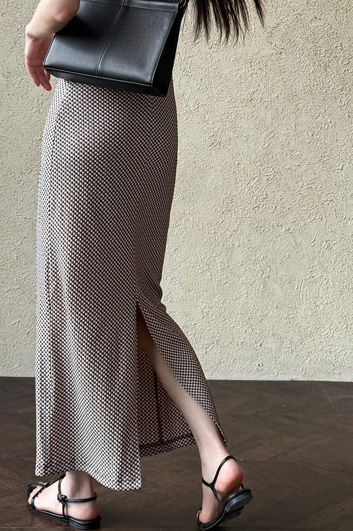 Sleeveless Checkered Bodycon Maxi Dress image 3