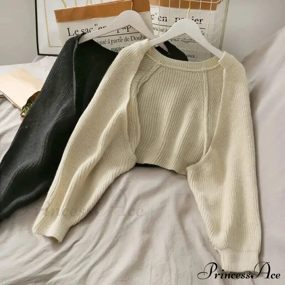 Female Solid Casual Chic Short Knitted Cardigans image 11