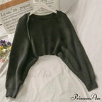 Female Solid Casual Chic Short Knitted Cardigans image 8