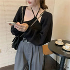 Female Solid Casual Chic Short Knitted Cardigans image 12