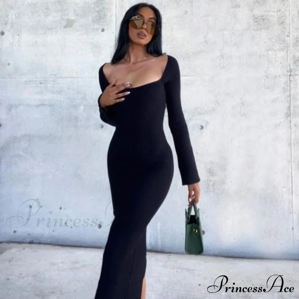 Female Warm Thick Party Long Dresses image 2