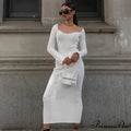 Female Warm Thick Party Long Dresses image 8