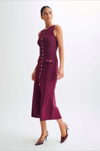 Knit Sleeveless Bodycon Sweater Dress image 9