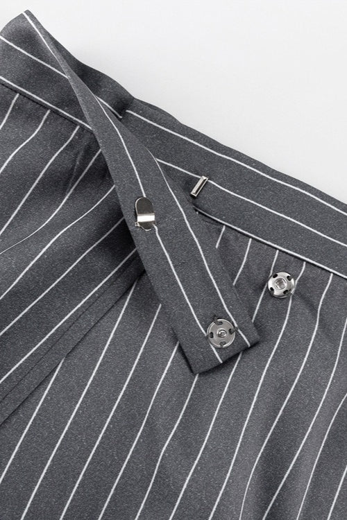 Fashion Striped Suit Blazer Two Piece Set image 8