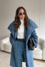 Long Stand Collar Puffer Jacket image 9