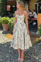 Cami Waist Slim Sexy Versatile Floral Dress image 3