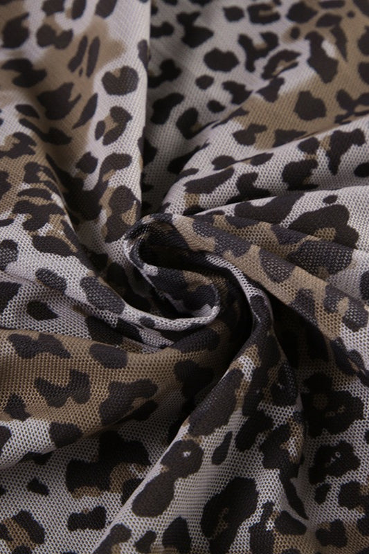 Vintage Leopard Print Low Waist Bodycon Skirt image 4