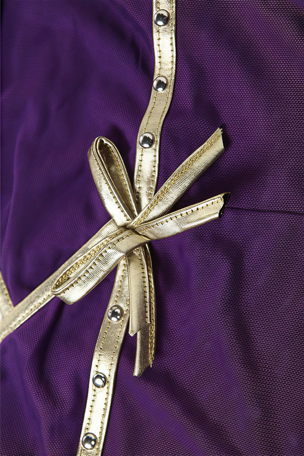 Sexy Solid Slim Stylish Sheer Bow Purple Cami Top image 7