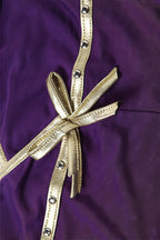 Sexy Solid Slim Stylish Sheer Bow Purple Cami Top image 7
