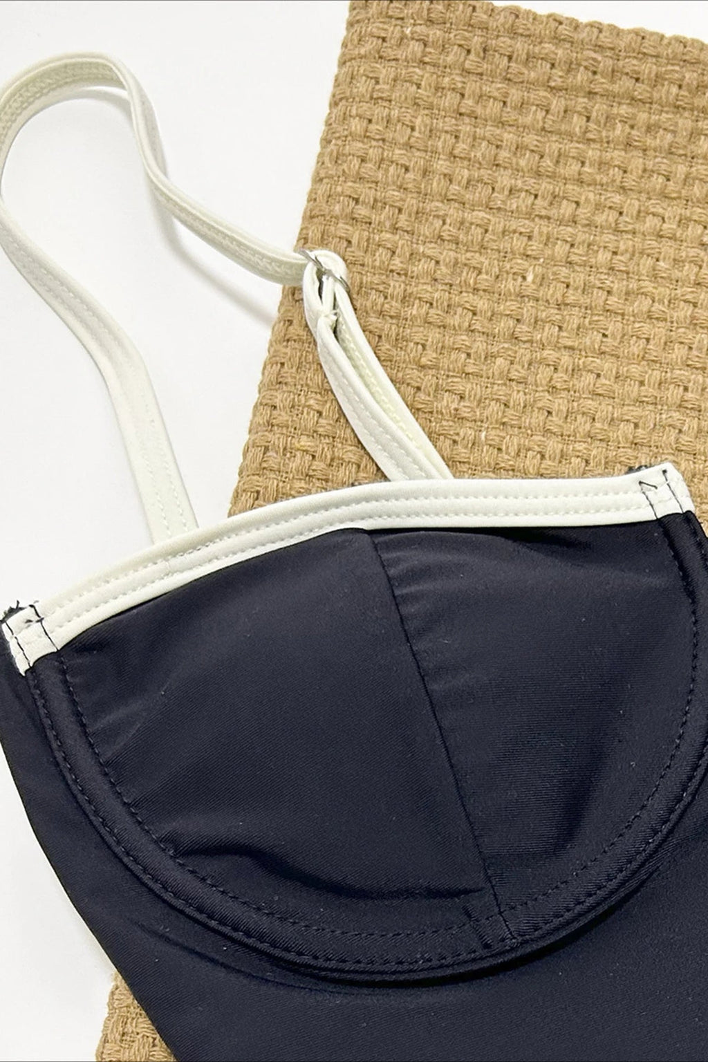 Contrast Color One Piece Bikini Set image 4