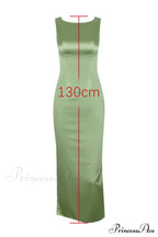 Filomena Olive Boat Charming Neck Maxi Dress image 7