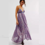 Fine Chiffon Floral Boho Dress image 1