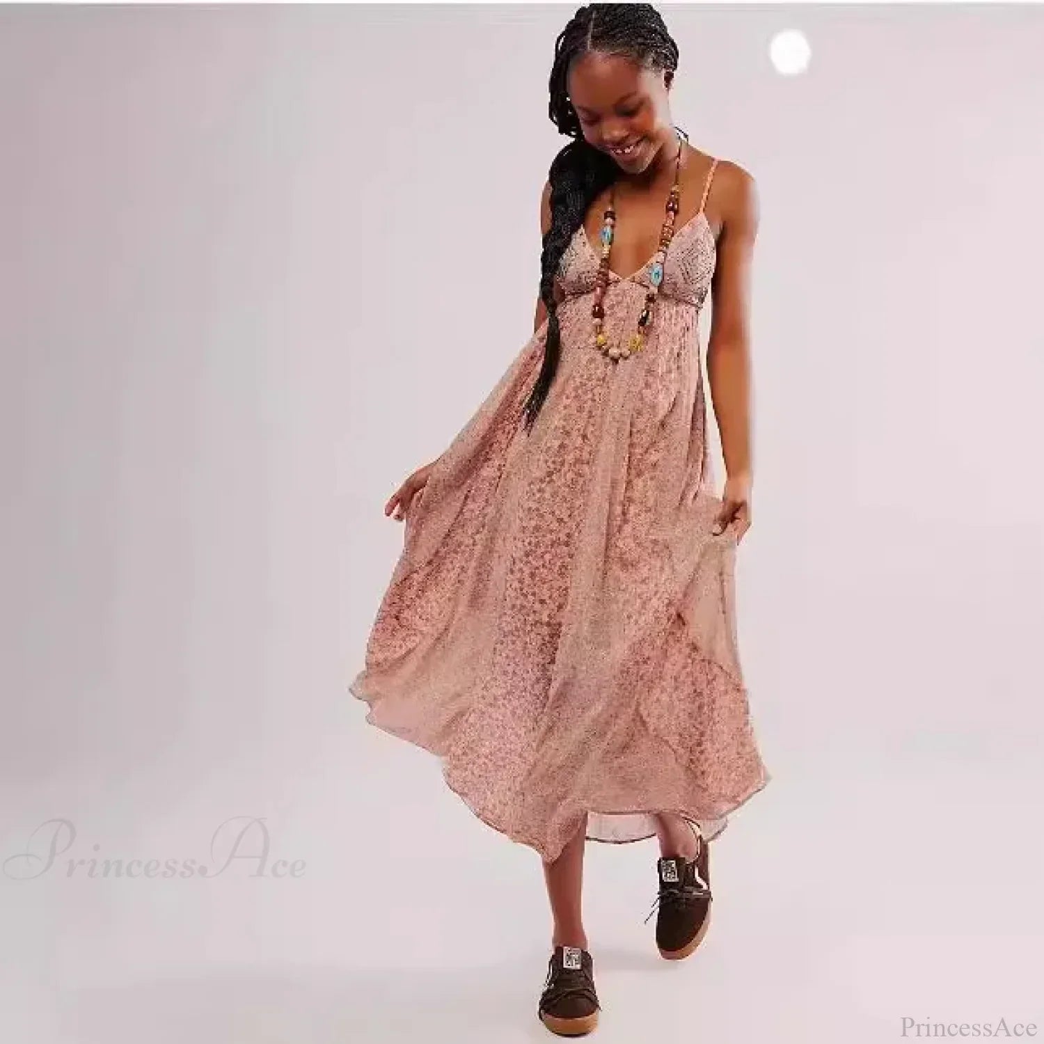 Fine Chiffon Floral Boho Dress image 8