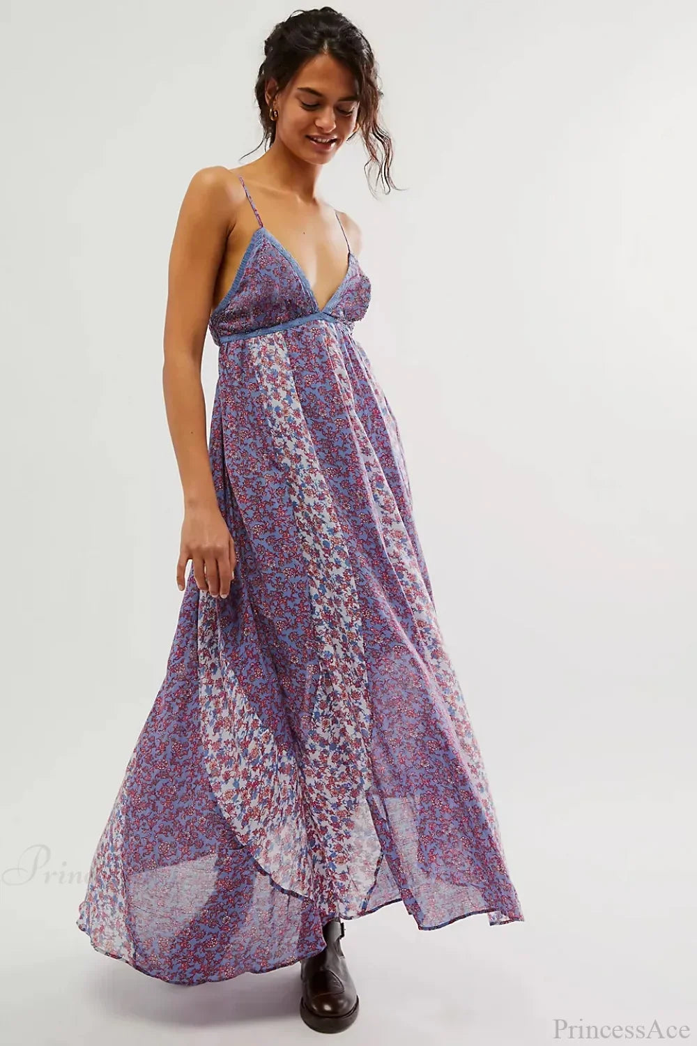 Fine Chiffon Floral Boho Dress image 10