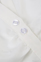 Fitted Button-Down Ruched Blouse image 3