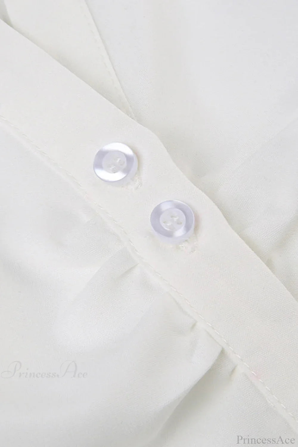 Fitted Button-Down Ruched Blouse image 3