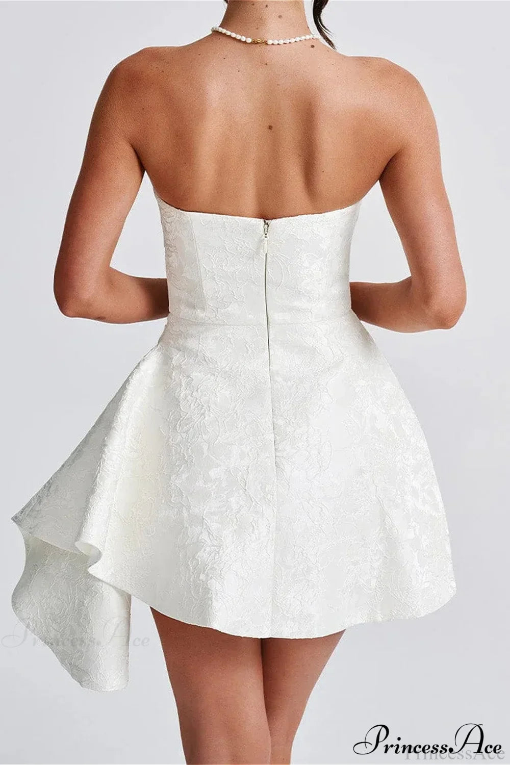 Fitted Strapless Chic Party Dress image 4