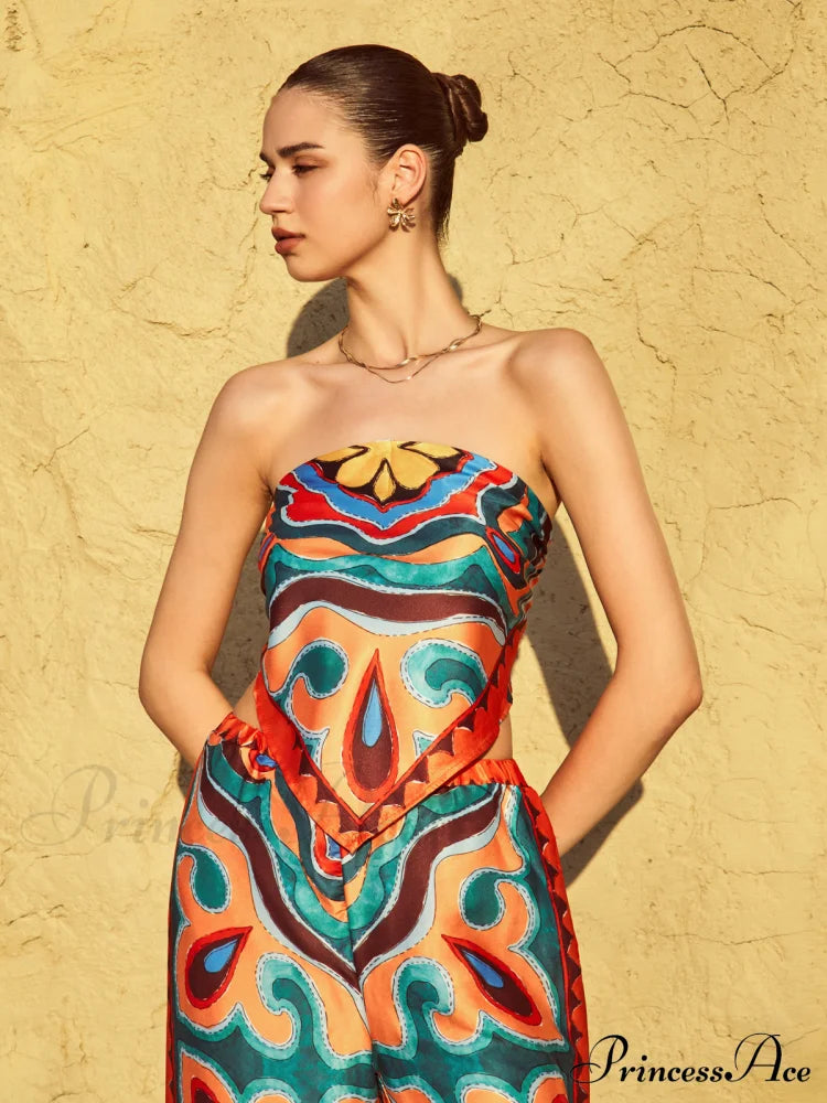 Flaming Passions Graceful Back Tie Top image 1
