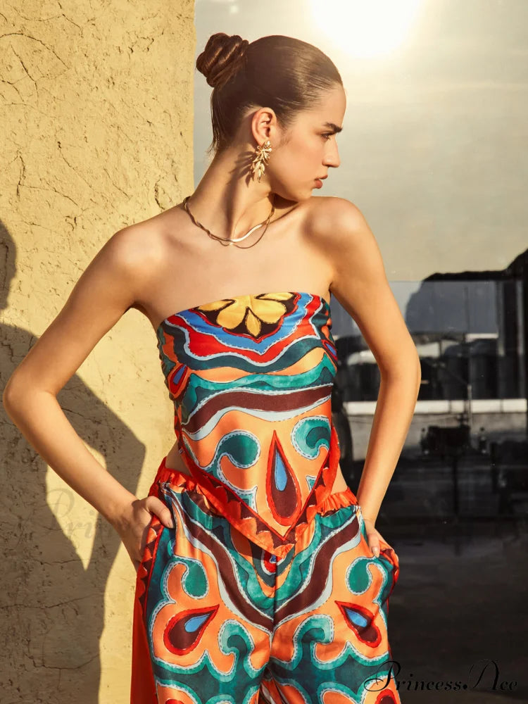 Flaming Passions Graceful Back Tie Top image 4