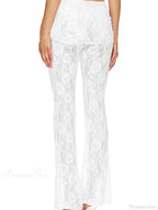 Flared Leg Lace See-Through Bootcut Fashion Pant image 4