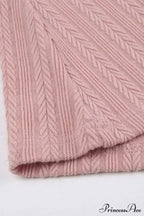 Flares Sleeve Backless Cable Knit Dress image 15