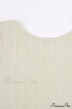 Flares Sleeve Backless Cable Knit Dress image 5
