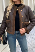 Fleece Collar Warm Fashion Casual Coat image 1