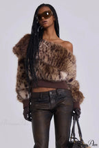 Fleece Sweatshirt Unique Design Crop Top image 5