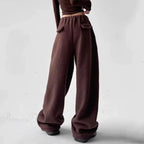 Fleece Thicken Wool Wide Leg Pants image 4