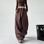 Fleece Thicken Wool Wide Leg Pants image 3