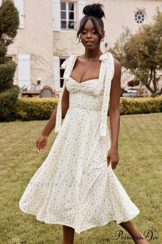 Fleur de Paris Charming Floral Split Midi Dress image 12