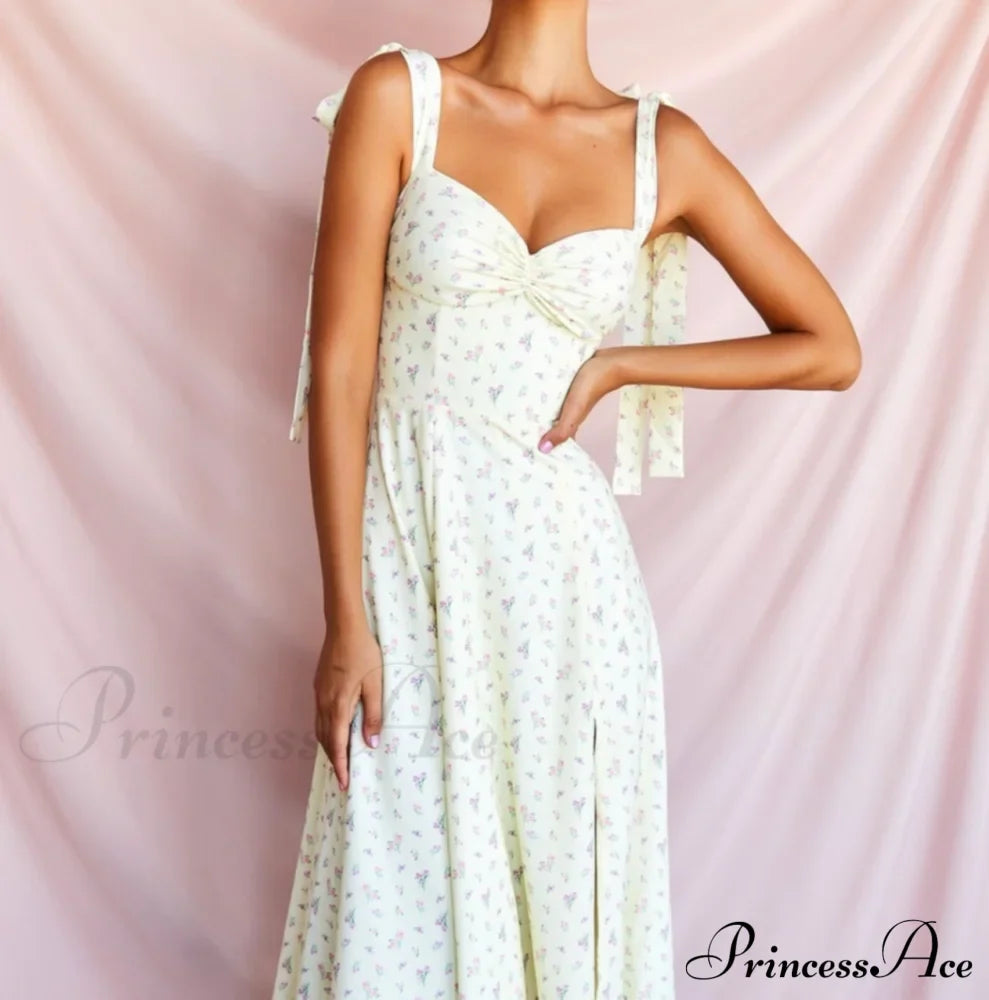 Fleur de Paris Charming Floral Split Midi Dress image 13