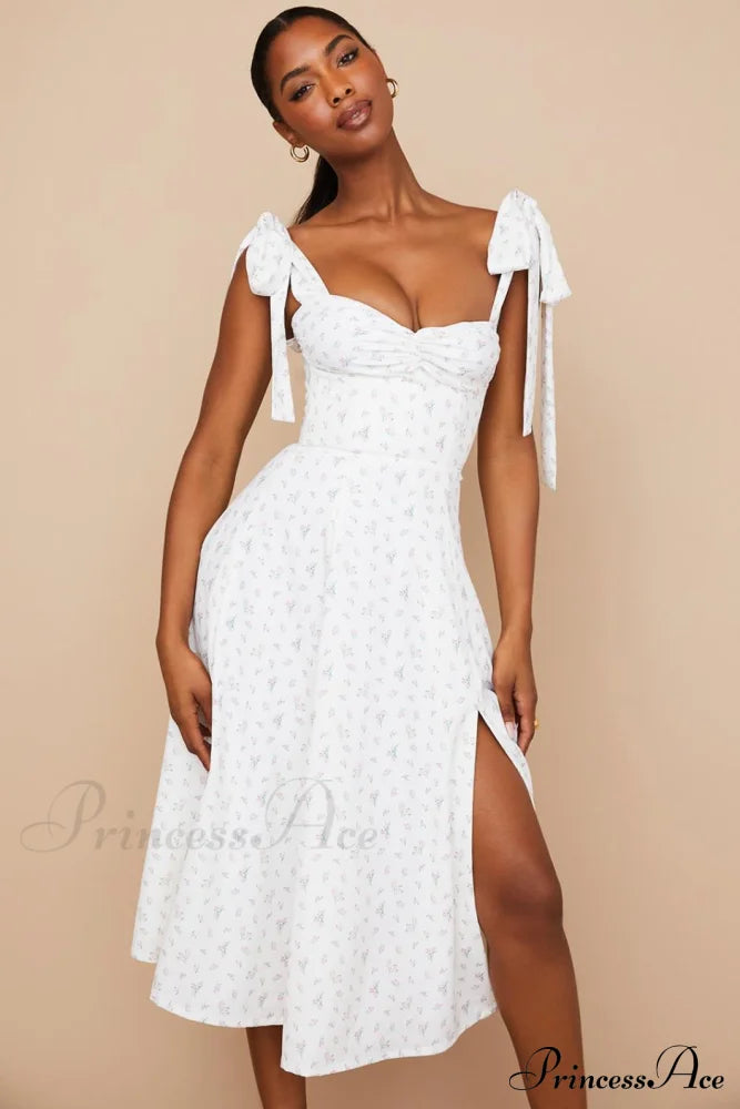 Fleur de Paris Charming Floral Split Midi Dress image 5