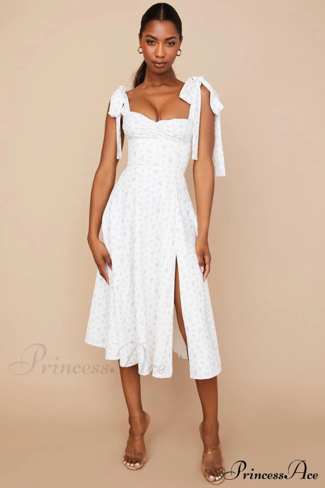 Fleur de Paris Charming Floral Split Midi Dress image 11