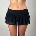 Flirty Mesh Pleated Hem Skirt image 4