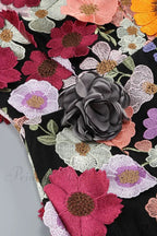 Floral 3D Embroidery Charming Tube Mini Dress image 7