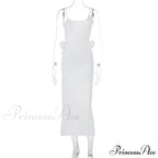 Floral Applique Bandage Sleeveless Summer Vestido Midi Dress image 5