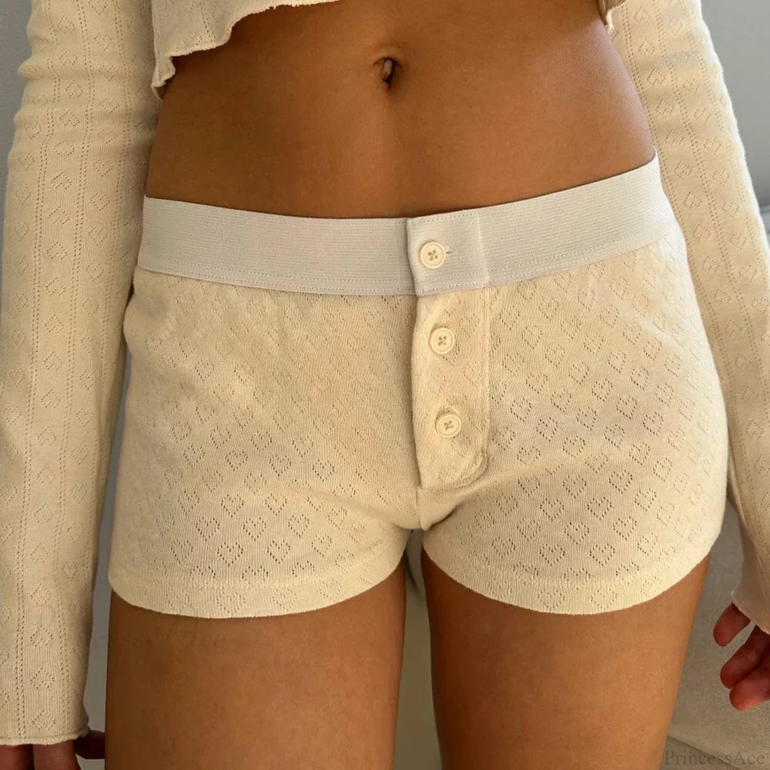 Floral Button Low-Rise Short image 1