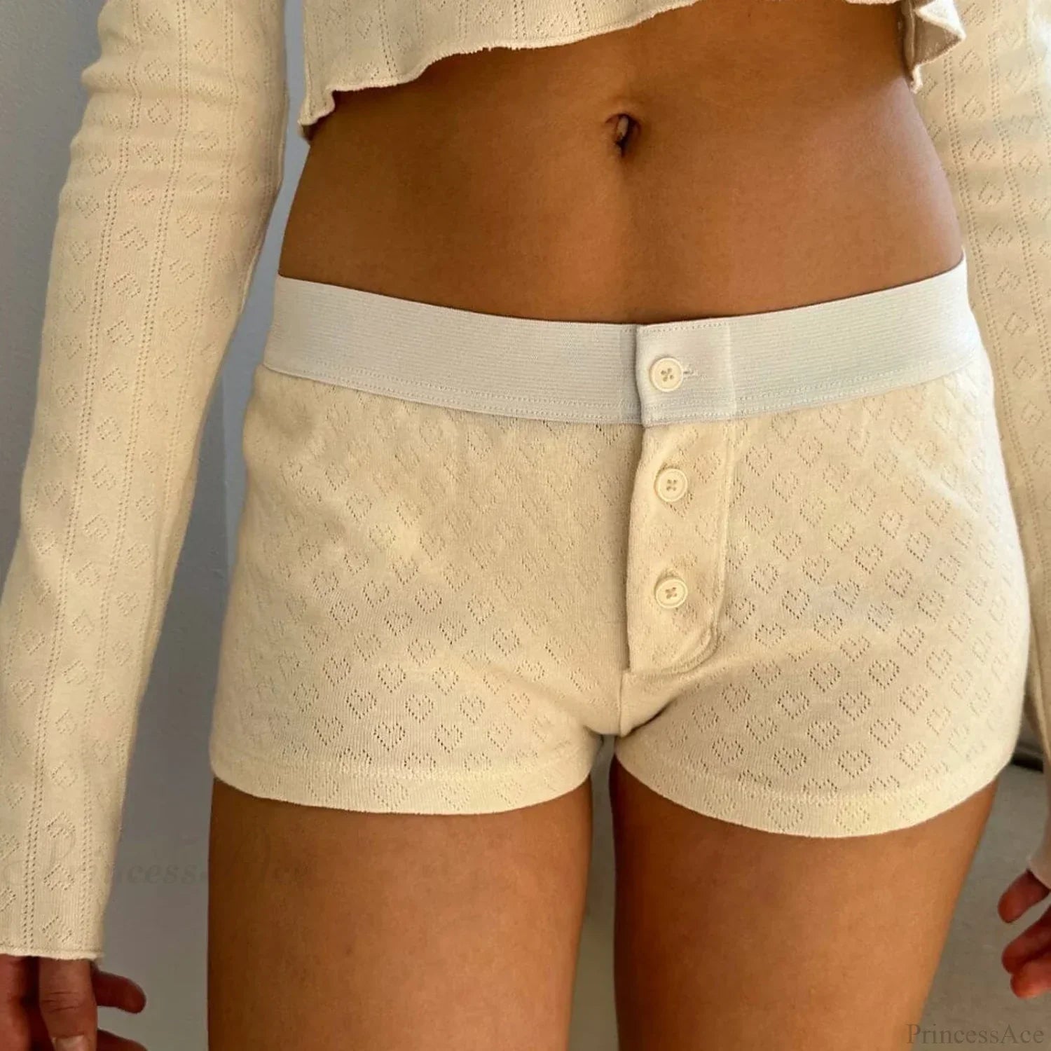 Floral Button Low-Rise Short image 8