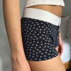 Floral Button Stretch Lounge Short image 2