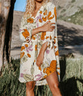 Floral Buttoned Bikini Cover Up image 1
