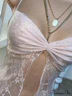Floral Crop y2k Spaghetti Strap Sleeveless Lace Camisole Women Halter Tank Streetwear Tank top image 4