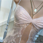 Floral Crop y2k Spaghetti Strap Sleeveless Lace Camisole Women Halter Tank Streetwear Tank top image 7