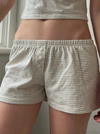Floral Heart Striped Lounge Short image 2
