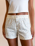 Floral High Elastic Waist Short image 1
