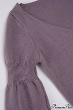 Floral Jacquard V-Neck Long-Sleeve Knit Top image 5