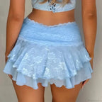 Floral Lace Festival Rave Skirt image 3