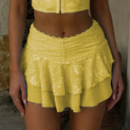 Floral Lace Festival Rave Skirt image 9